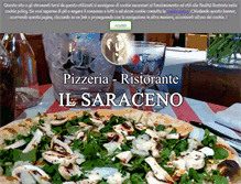 Tablet Screenshot of pizzeriailsaraceno.com